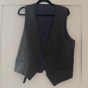 Suitsupply Circular Wool Flannel Vest